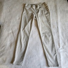 EILEEN FISHER Organic Cotton Slim Ankle Pants Light Gray Size Medium