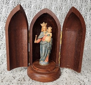 売約済」聖母マリア像 Wood Carving by ANRI Italy 売約済」聖母マリア