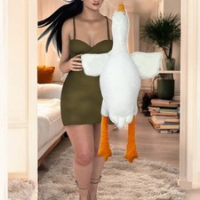 Goose Stuffed Animal Plush Doll Toy Cute Duck Plush Cushion Soft Huge 35-Inch