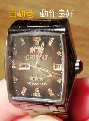 AW24 ORIENT Automatic Self Winding Good Condition Day Date Cut Glass Ladies