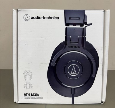Audio-Technica ATH-M30x Professional Studio Monitor Headphones, Black