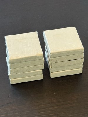 10x Boesner Mini Magnet-Keilrahmen 5x5 cm Mini Leinwand Künstlerbedarf
