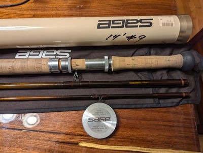 Sage Spey Fly Rod 14 Foot 9 weight 3 piece in Very Good Condition w/sock &  case | eBay