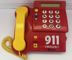 Learning Resources 911 Emergency Call Kids Teaching Phone Numbers Red LER2665