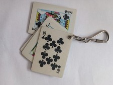Porte-clés PIN-UP Jeu de 5 cartes à Jouer Keychain Vintage 70'