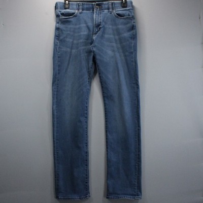 Lee Extreme Motion Slim Straight Athletic Denim Jeans Blue 34x34 Active Workwear