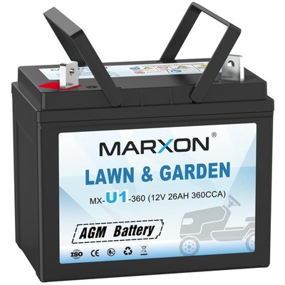 MARXON U1 360CCA Riding Lawn Mower Batteries, Garden Tractors Battery... 