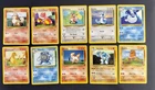 Pokemon Base Set Unlimited Lot Of 10 Cards Vintage WOTC Heavy Played /Damaged