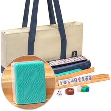American Mahjong Set Complete Tiles Racks Tote Bag Game Set