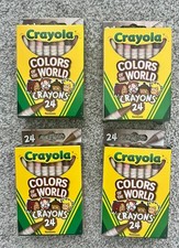 Crayola Colors of the World Crayons, 4 packs of 24 crayons, Brand new 
