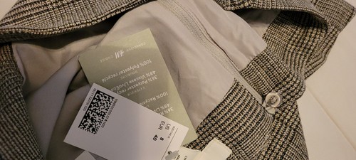 Women's Size 8 H&M Brown Gray Plaid Skirt Zip Closure 28 Waist - Picture 10 of 10