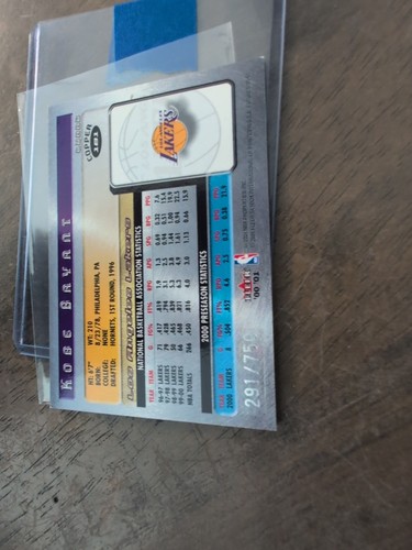 #D/750 2000 Fleer Futures Kobe Bryant #181 lámina de cobre número de serie numerado  - Imagen 21 de 22