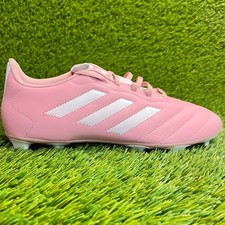 Adidas Goletto VIII FG Mens Size 9 Pink White Running Leather Soccer Cleats