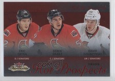 2013 Fleer Showcase Red Glow 13/27 David Dziurzynski Derek Grant Eric Gryba 1o3