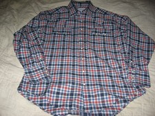 Vintage Rockmount Ranch Wear Men's Diamond Snap Plaid Cowboy Western Shirt Med/L