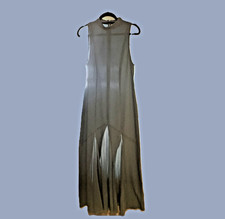 ASOS DESIGN high neck maxi dress with chiffon godets in washed blue Size 10