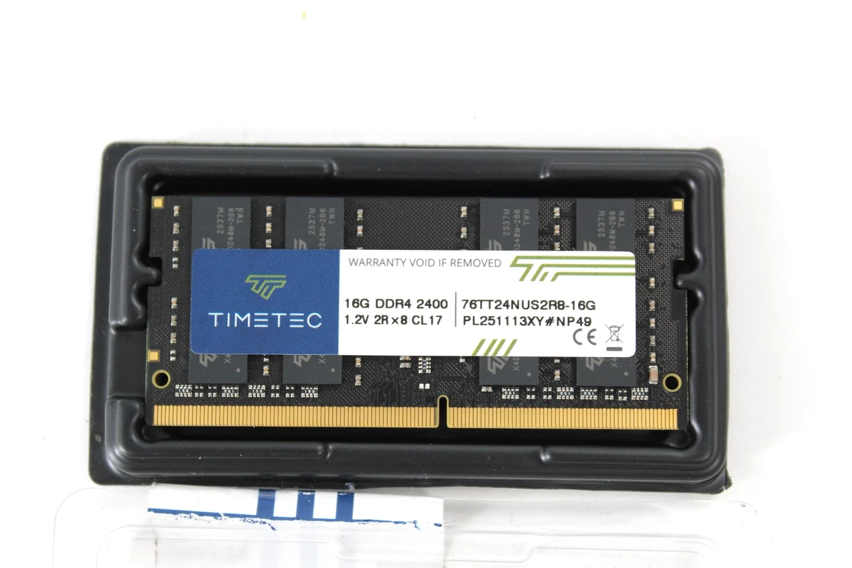 PC4-19200 (DDR4-2400) Bus Speed 16 GB Total Capacity DDR4 SDRAM