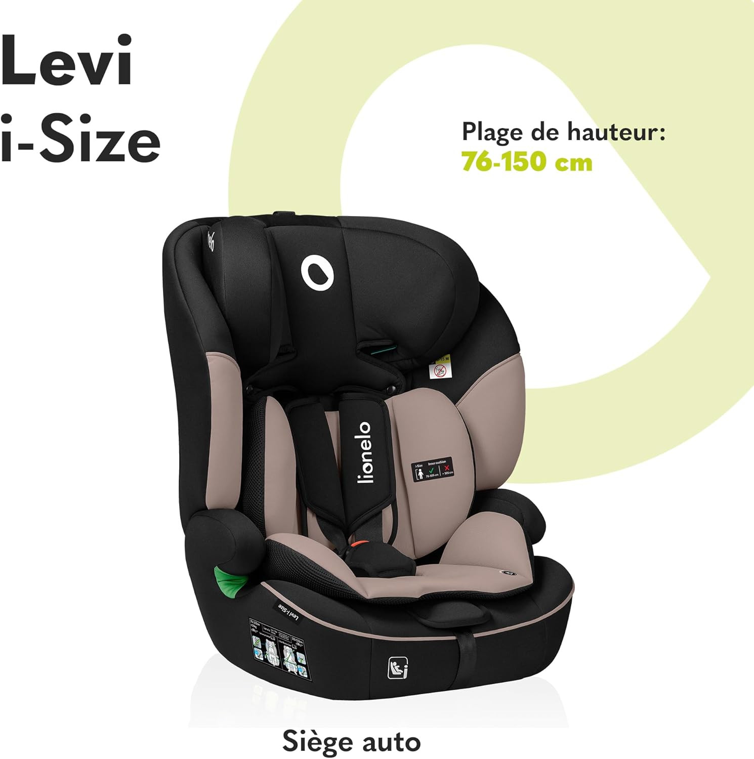Seggiolino Auto Levi I-Size per Bambini 76-150 cm foto 2