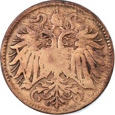 [#795460] Münze, Österreich, Franz Joseph I, 2 Heller, 1893, S, Bronze, KM:2801