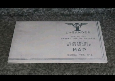 Interceptor City Map of Lysander during the Sabbat Worlds Crusade 420mm x 297mm