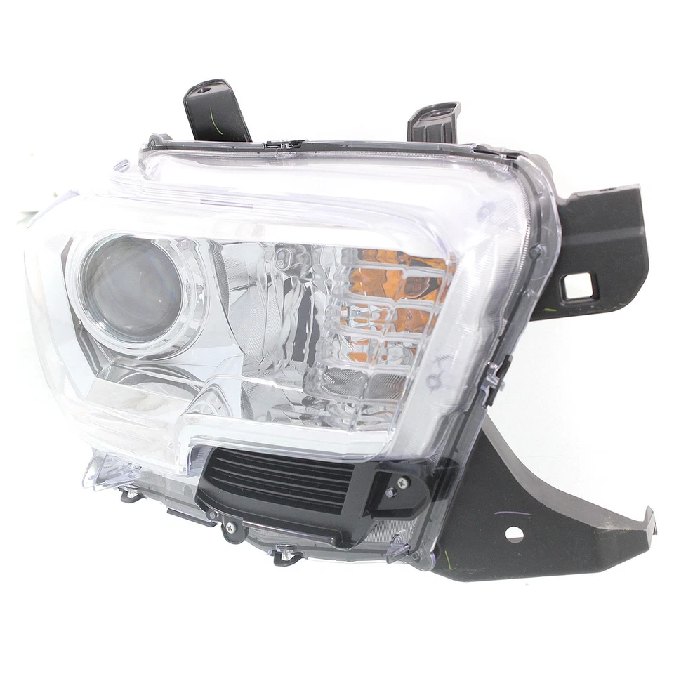 Headlight Kit For 2016-2018 Toyota Tacoma Passenger Side Assy Halogen w Fender Foto 3 de 4