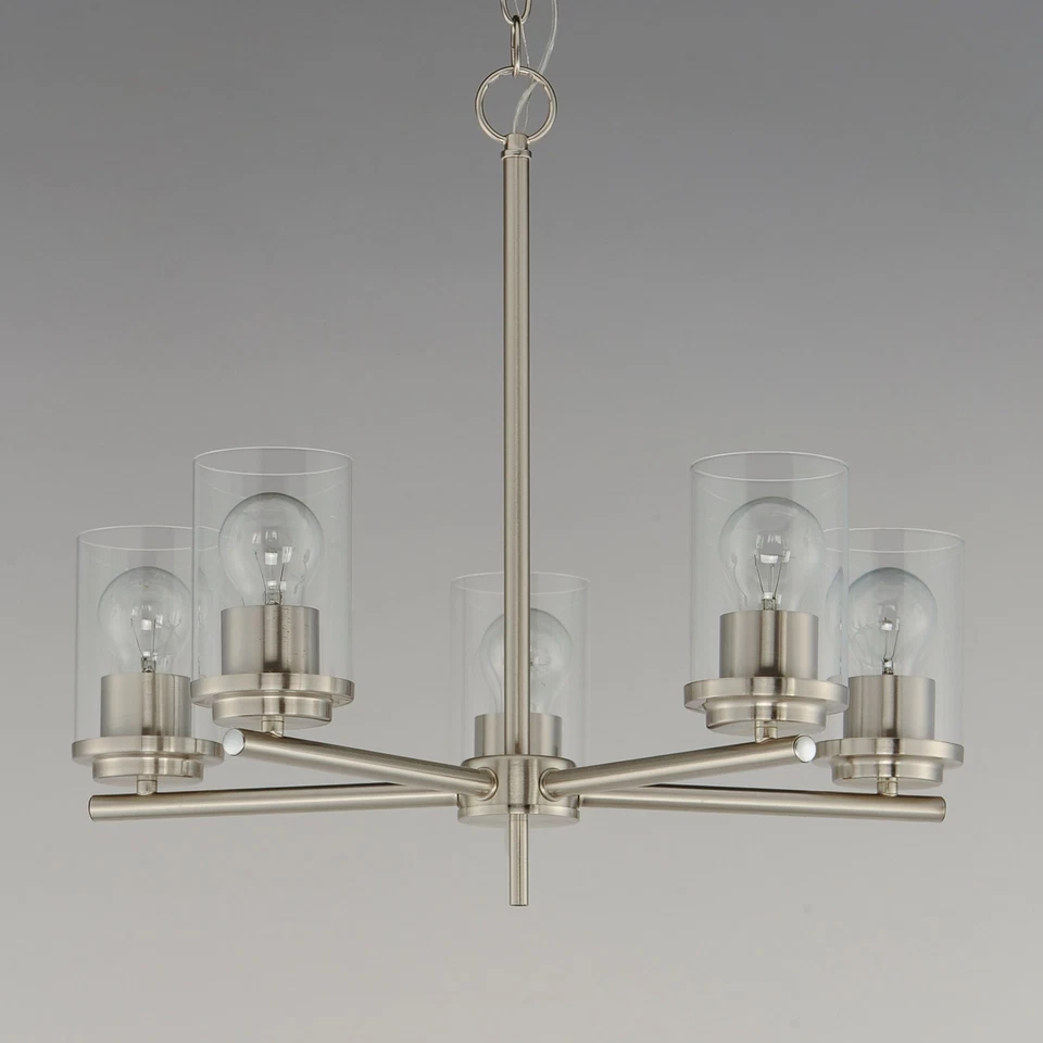 Lámpara de araña Maxim 10205CL Corona 5 luces 22"W - latón Foto 4 de 4