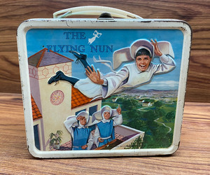 Vintage The Flying Nun Metal Aladdin Lunch Box 1968 Sally Field No Thermos