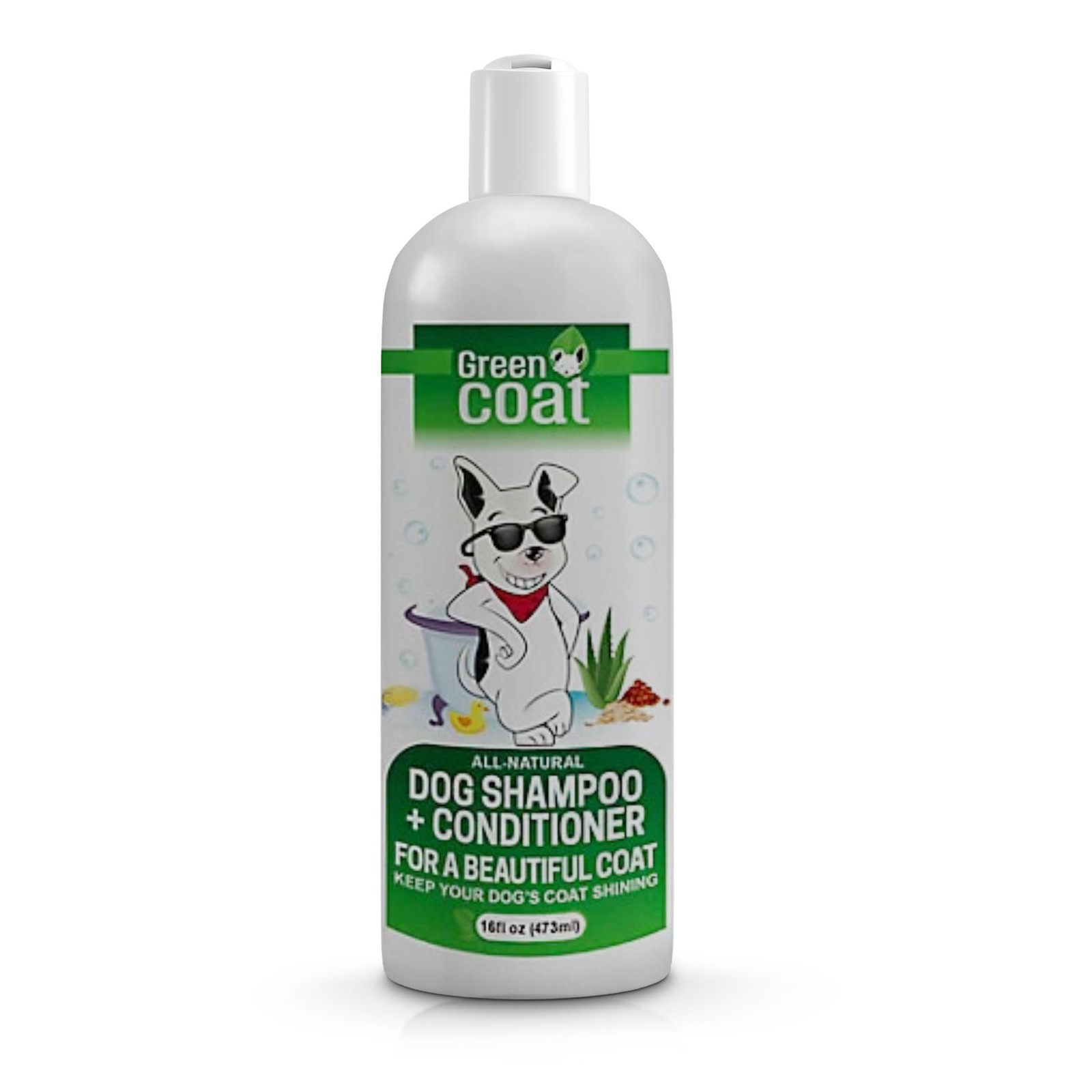 2-in-1 Dog Shampoo & Conditioner,  Aloe & Bergamot for Sensi