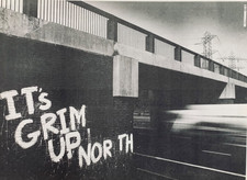 THE KLF JUSTIFIED ANCIENTS OF MU MU vintage '91 PÓSTER ANUNCIO ES SOMBRÍO EN EL NORTE