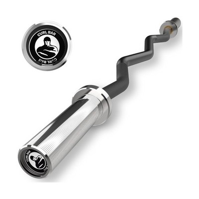 EZ Curl Bar [Bells of Steel] EZ Bar Olympic Curl Barbell for Bicep, Tricep Wo...
