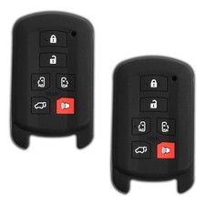 Keyless Entry Remote Car Smart Key Fob Shell Cover Rubber Protective Black
