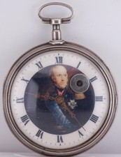 Antique Swedish Royal Court Silver Verge Fusee Pocket Watch – King Charles XIII