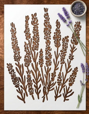 Large Lavender Stencil for Painting on Wood Stencils for Crafts Reusable