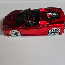 Hot Wheels Ferrari 360 Spider Red 1:18 Diecast Car Model w/ Opening Hood Doors