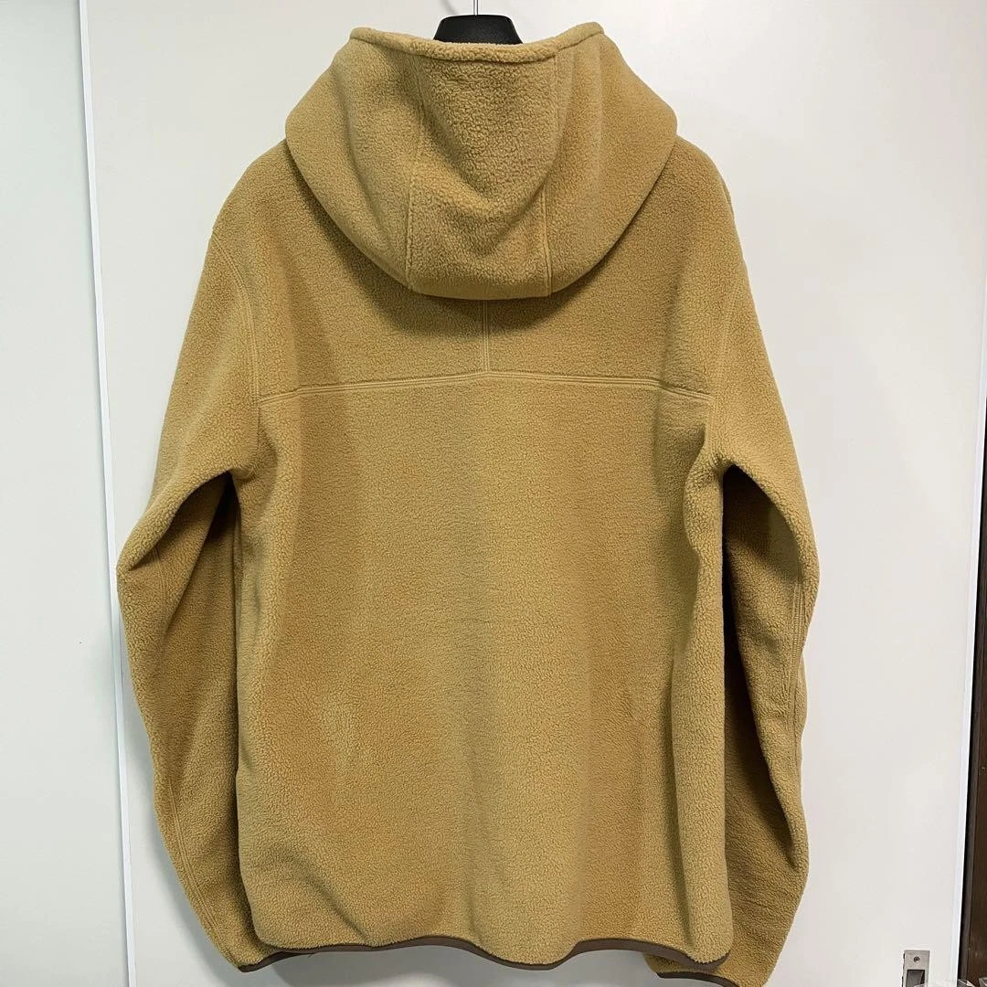 A BATHING APE (BAPE) Felpa con cappuccio Bape Fleece UOMO M XL beige giallo usata ottima taglia JP