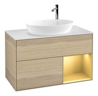 Villeroy & Boch Finion Waschbeckenunterschrank FüR Becken Mittig Regal Rechts...