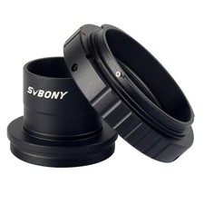 T2 T Ring and T Adapter, 1.25 Inches Metal Telescope Camera Adapter Compatible w