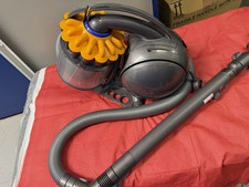 Dyson Bagless Canister/Cylinder Vacuum Grey/Yellow w/ Hose, Wand & Floor Head