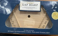 First Act 15-String Lap Harp with Song Cards Light Wood