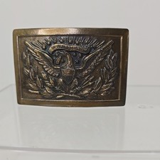 Eagle Belt Buckle Men - E Pluribus Unum - Americana Patriotic Metal Vintage