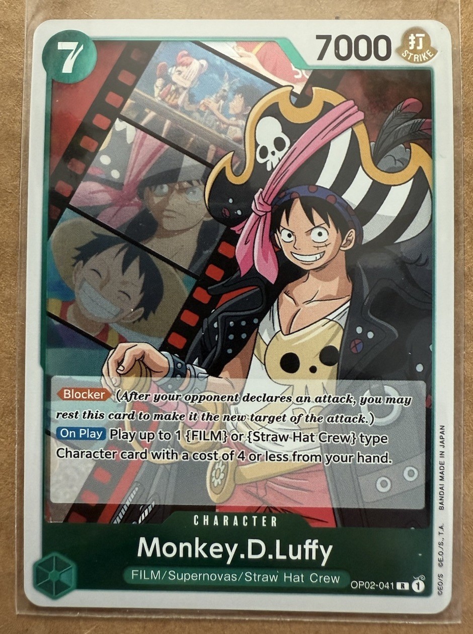Monkey.D.Luffy (041) OP02-041 Paramount War Foil