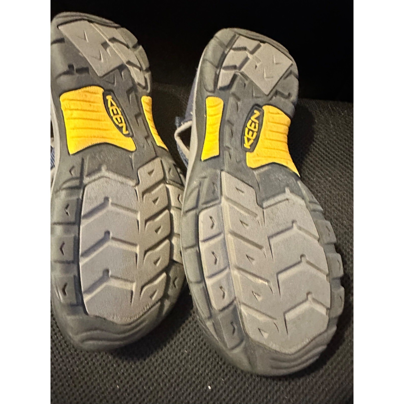 Sandali impermeabili Keen Youth taglia 4 EU 36 blu e grigio con suola in gomma