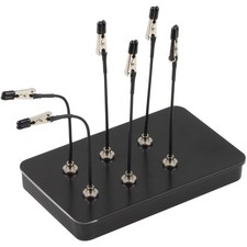Metal Painting Base Holder & 15 Magnetic Alligator Clip Sticks for Model Craft
