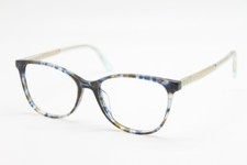 NEW NICOLE MILLER MOROCCO C02 BLUE TORTOISE CLEAR AUTHENTIC EYEGLASSES 54-16