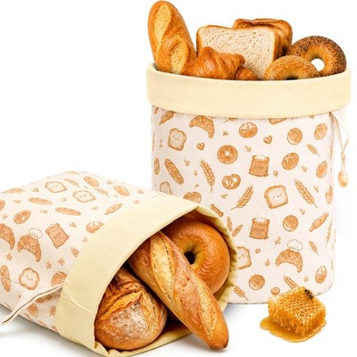 Beeswax Bread Bags for Homemade Bread Sourdough, Stand-Up Gusseted Bottom | 2...