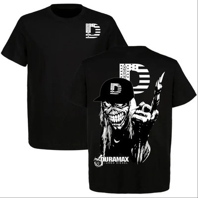 LIMITED EDITION Duramax Turbo Diesel Outlaw Skull 2 Sided T-shirt, Diesel Power 