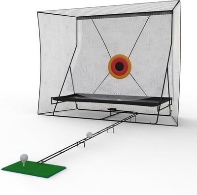 Golf Käfig 10x8 ft Trainingsnetz mit Ballrücklauf Schlagnetz für Garten & Indoor