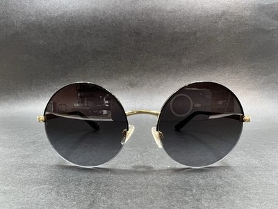 Dolce & Gabbana DG 2237 Gold Gray Gradient Sunglasses round 1305/8G 54-19 Used