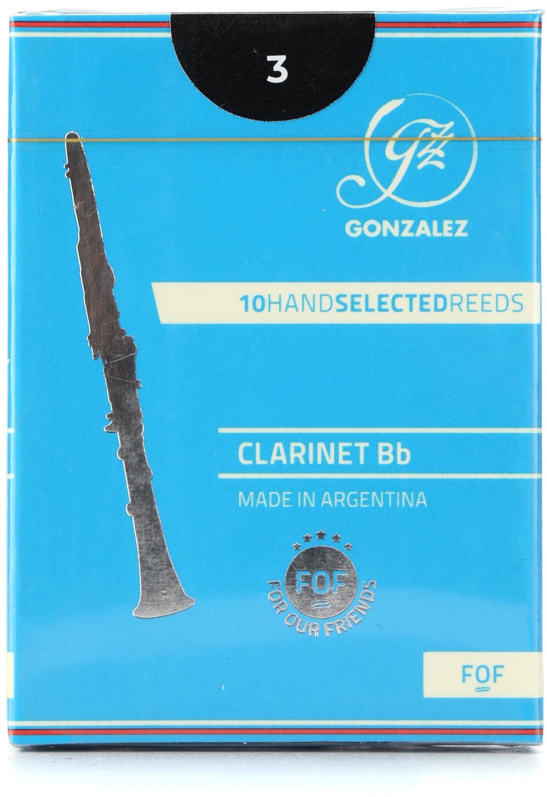 Язычки Gonzalez Reeds для кларнета Bb - 3.0 (10 упаковок)