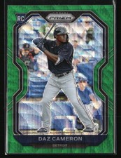 Daz Cameron 2021 Panini Prizm Green Wave RC #177 Baseball Card